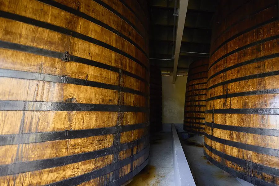 Cuves de fermentation en bois