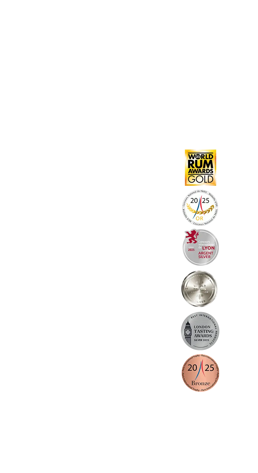 XO rum medal